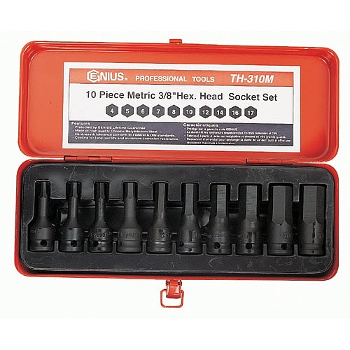 1/2인치 6각 임팩 비트소켓 세트 (inch타입 TH-408S)