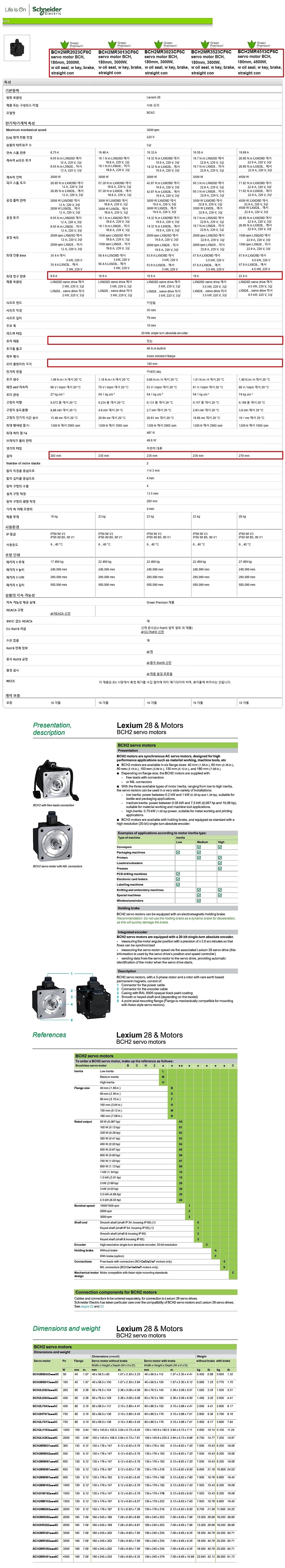 Lexium28 서보 모터 (BCH2M-F6)_상세페이지
