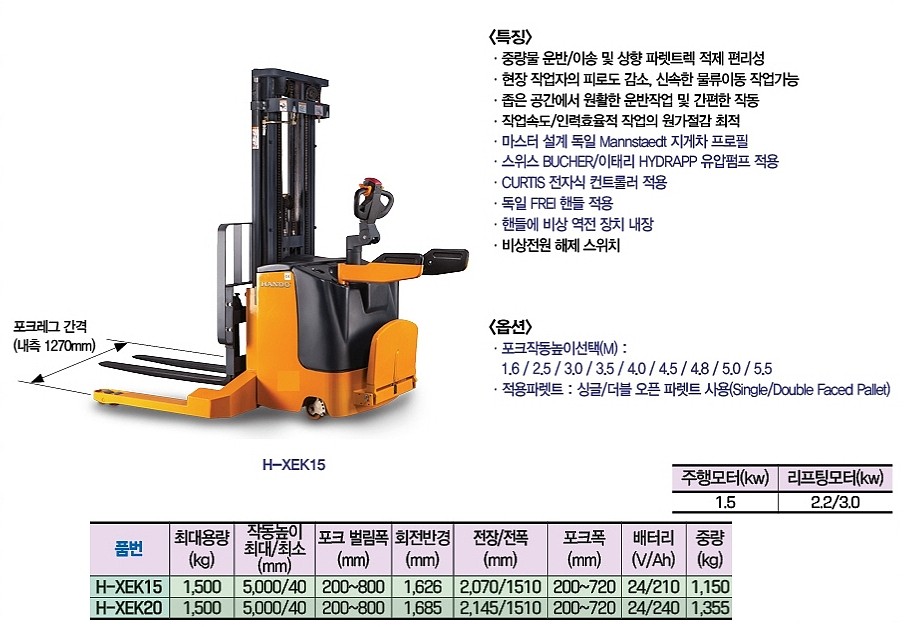 전동 스테들 렉 스테커 (H-XEK)_상세페이지