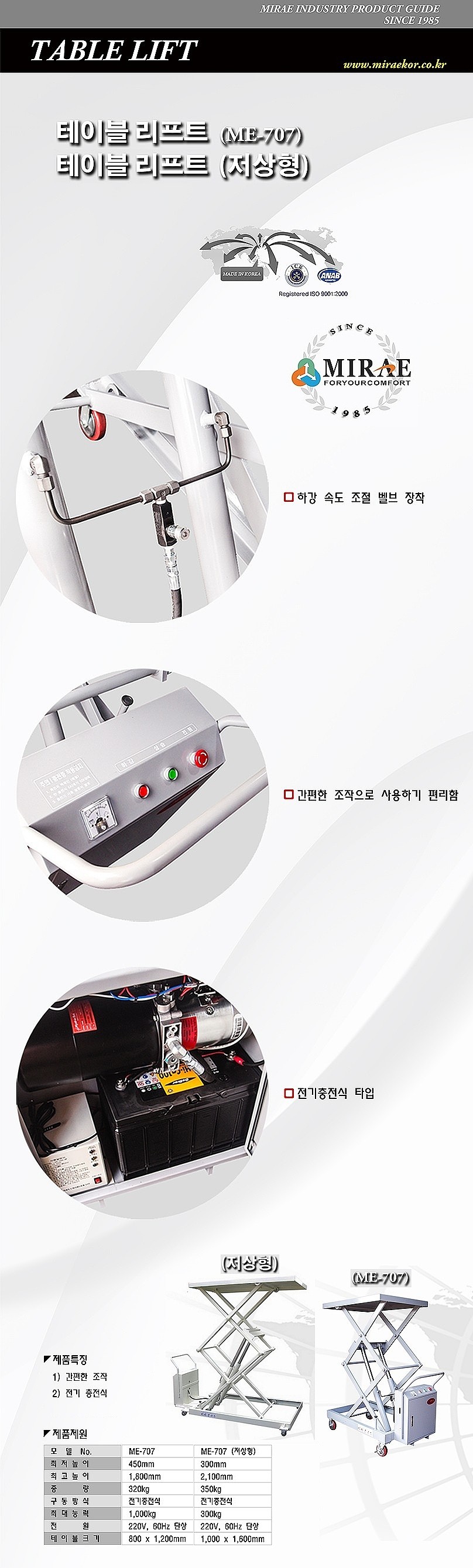 전기충전식 테이블 리프트 (ME-707)_상세페이지