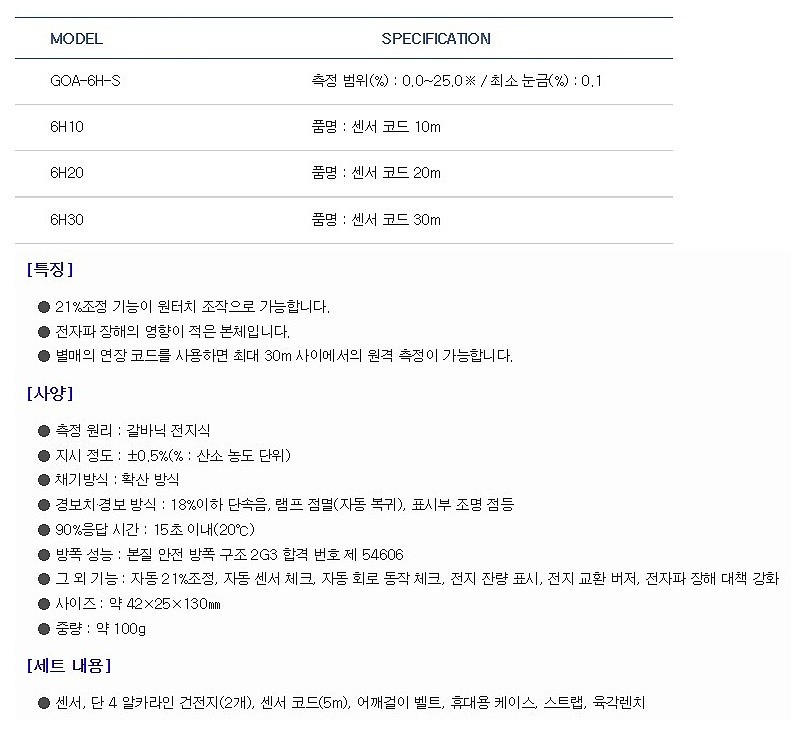 산소 농도 경보계_상세페이지