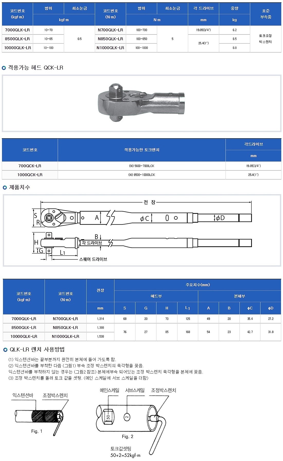 대형 타이어 체결용 토크 렌치 (NQLK-LR)_상세페이지
