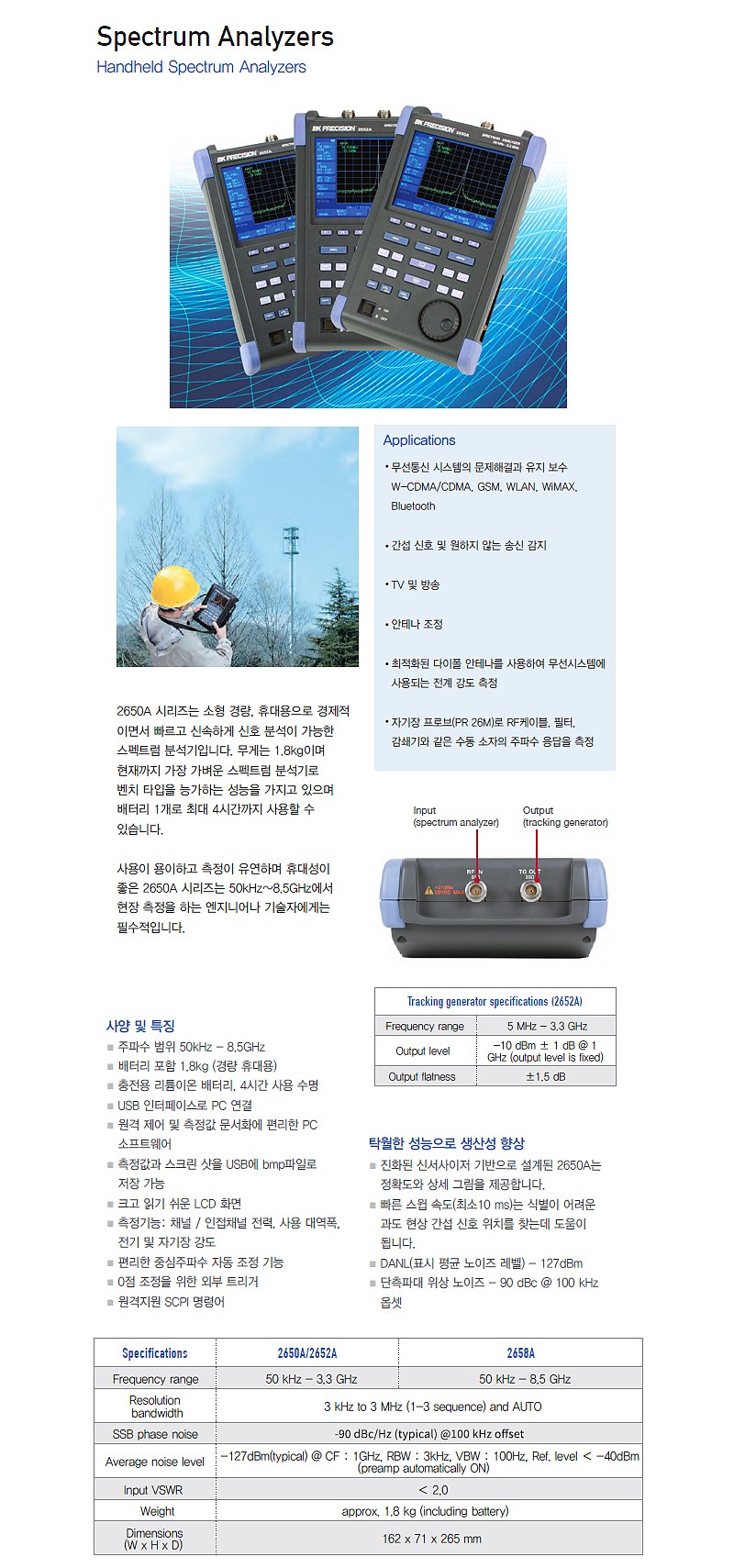 스펙트럼분석기 (2650/2652/2658A)_상세페이지