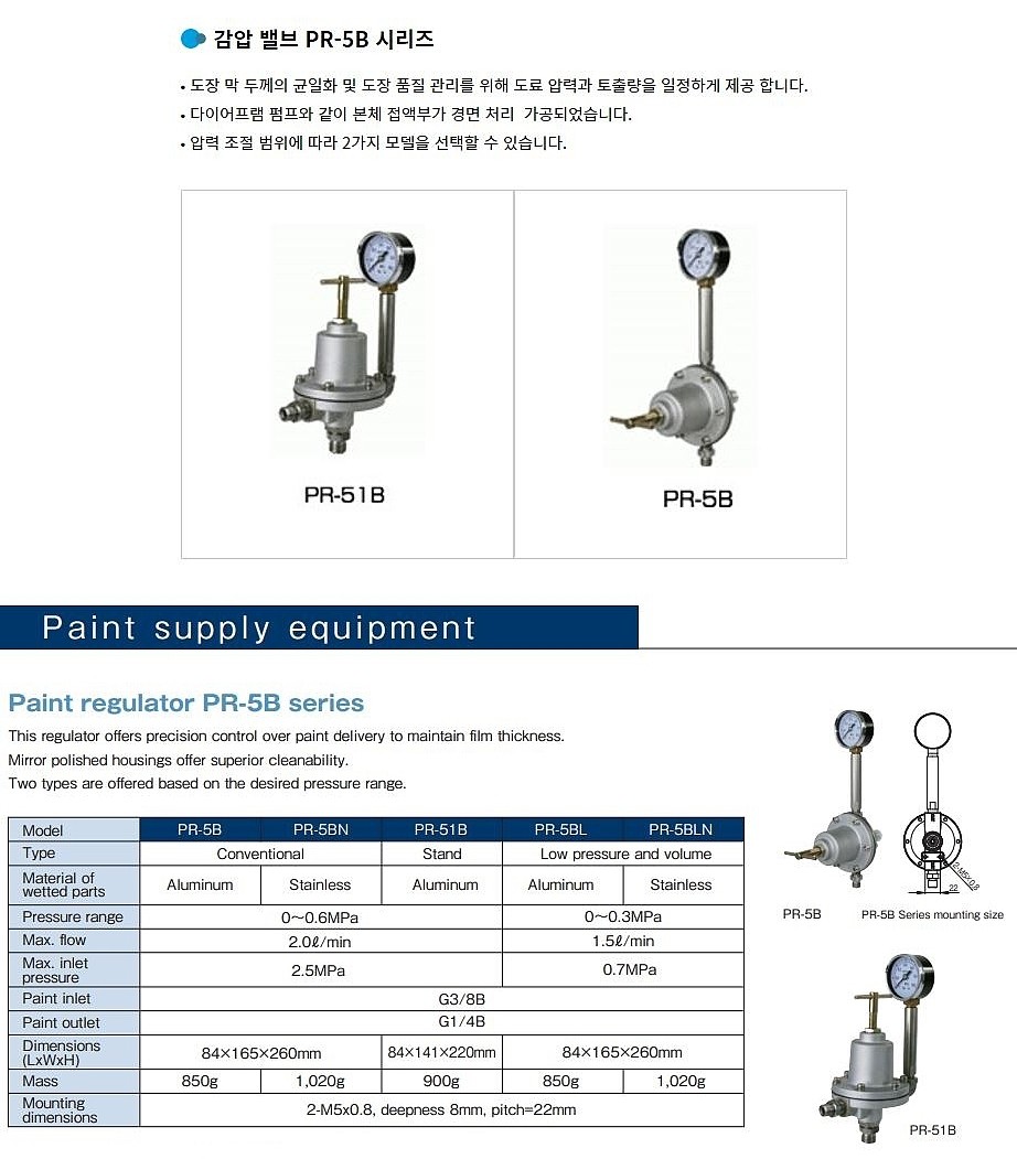 페인트 레귤레이터 (PR-5B Series)_상세페이지