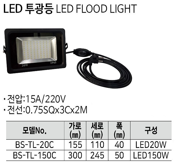 LED투광등 (BS-TL-20C)_상세페이지
