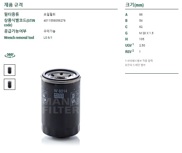 오일필터 (W6014)_상세페이지