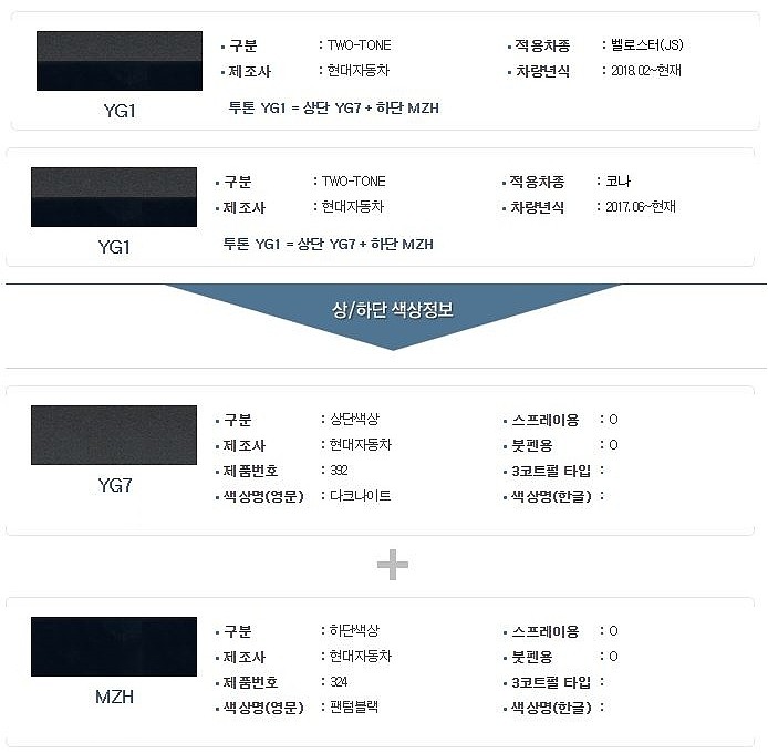 현대 투톤 붓펜 (YG1 / 상YG7-392+하MZH-324)_상세페이지