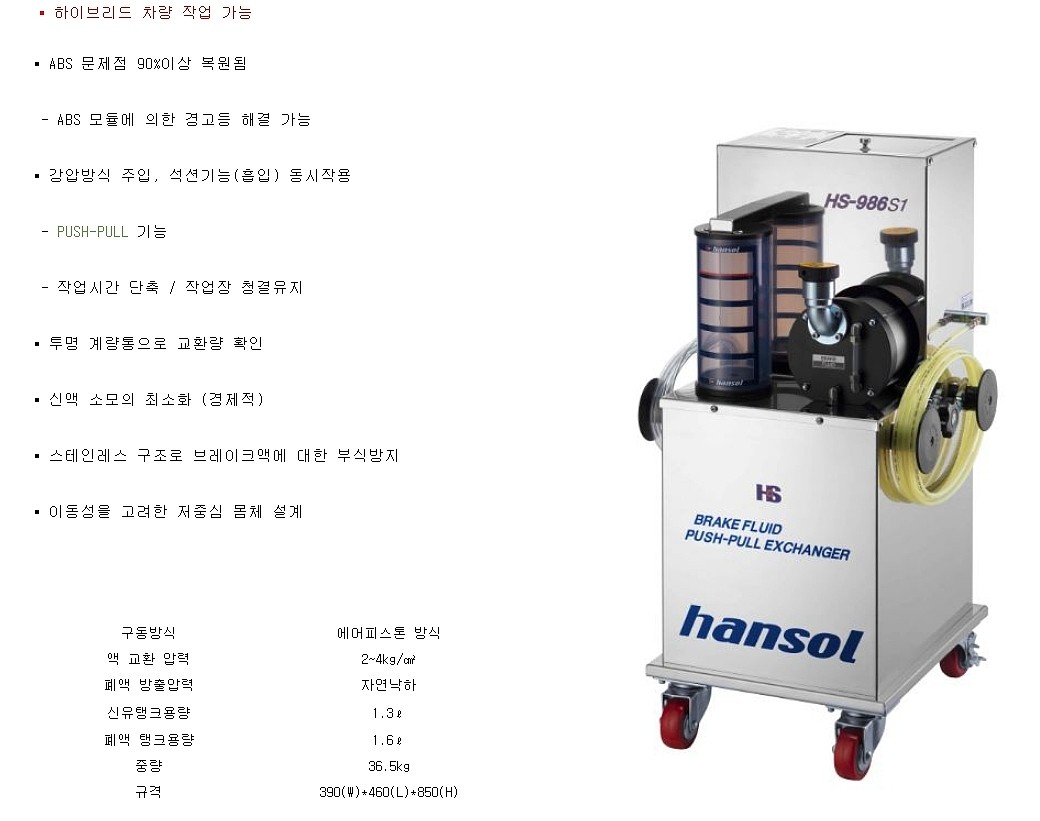 브레이크 오일 교환기 (HS-986S1)_상세페이지