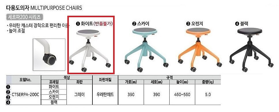 다용도 의자 (CTSERPA-200C)_상세페이지