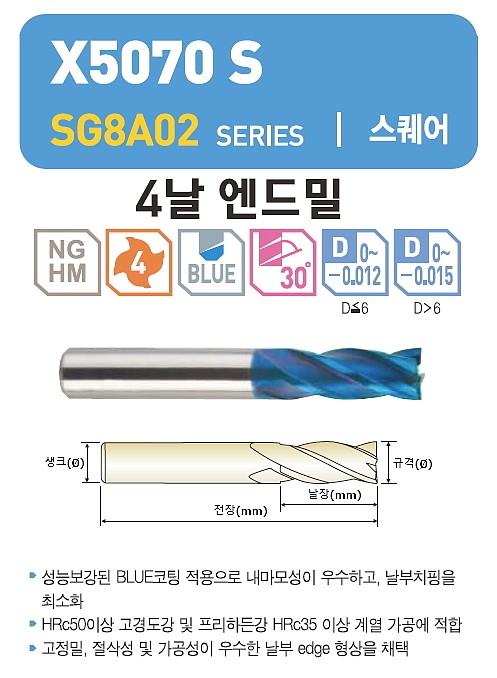 초경 4날 X5070 S 엔드밀 (SG8A02)_상세페이지