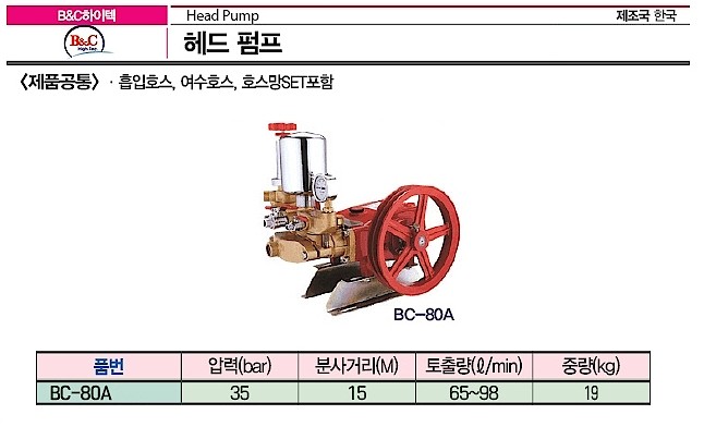 농공업용 수동 펌프 (BC-80A)_상세페이지