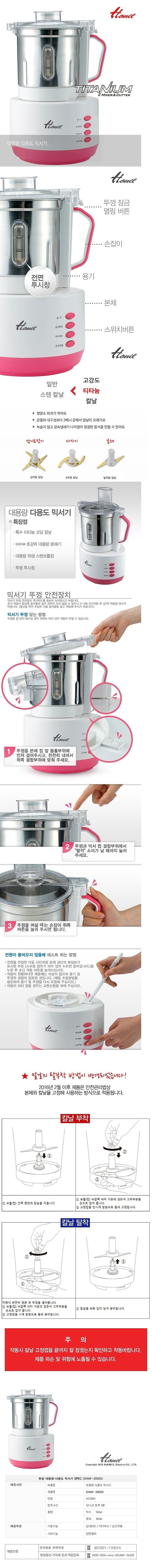 다용도 스텐 믹서기 (SHMF-3000S / 0.5L)_상세페이지