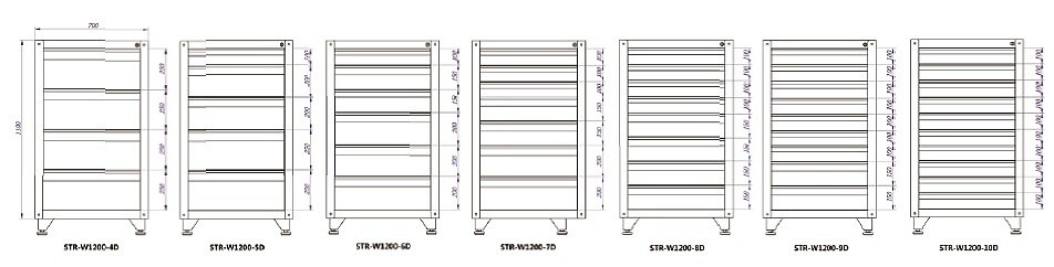 고정형 서랍함 (STR-W1200-D Series)_상세페이지
