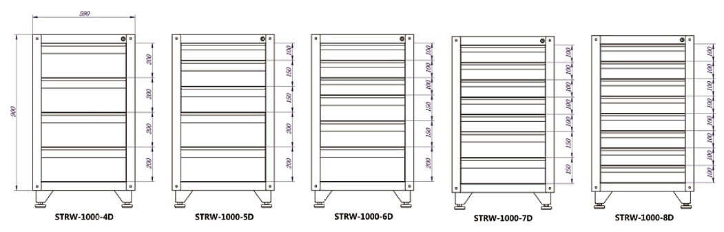 고정형 서랍함 (STRW-1000-D Series)_상세페이지