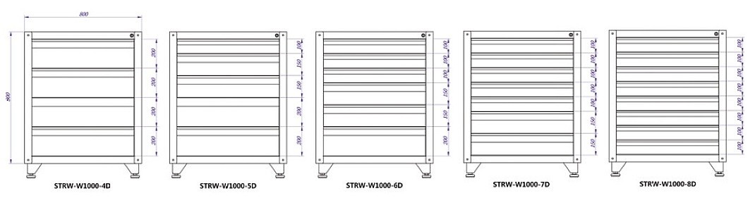 고정형 서랍함 (STRW-W1000-D Series)_상세페이지