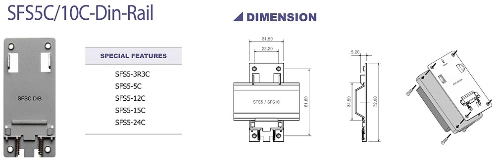 SFS5C/10C DIN 레일_상세페이지