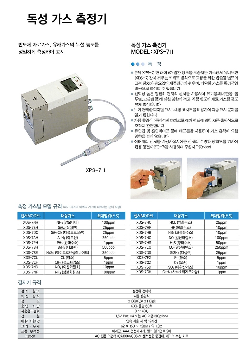 독성 가스 측정기 (XPS-7 Ⅱ)_상세페이지