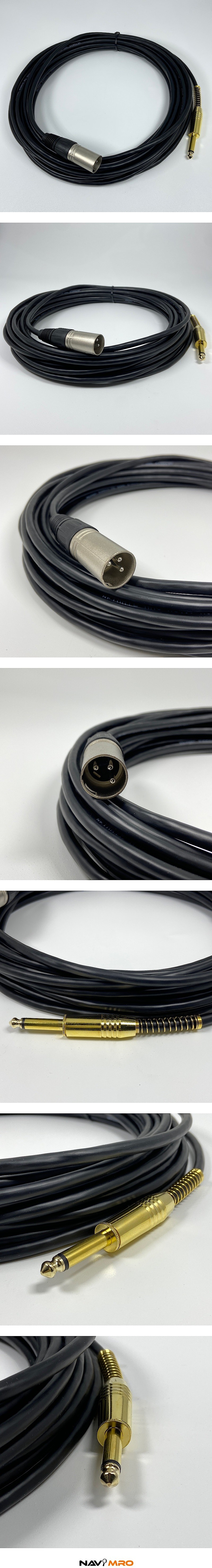 XLR 캐논 (M) to TS 모노 5.5 (M) 케이블 (NMC-XLR5M)_상세페이지
