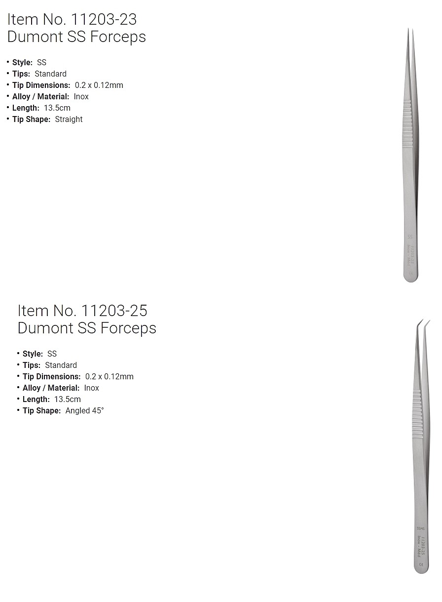실험실용 포셉 (Dumont SS Forceps)_상세페이지