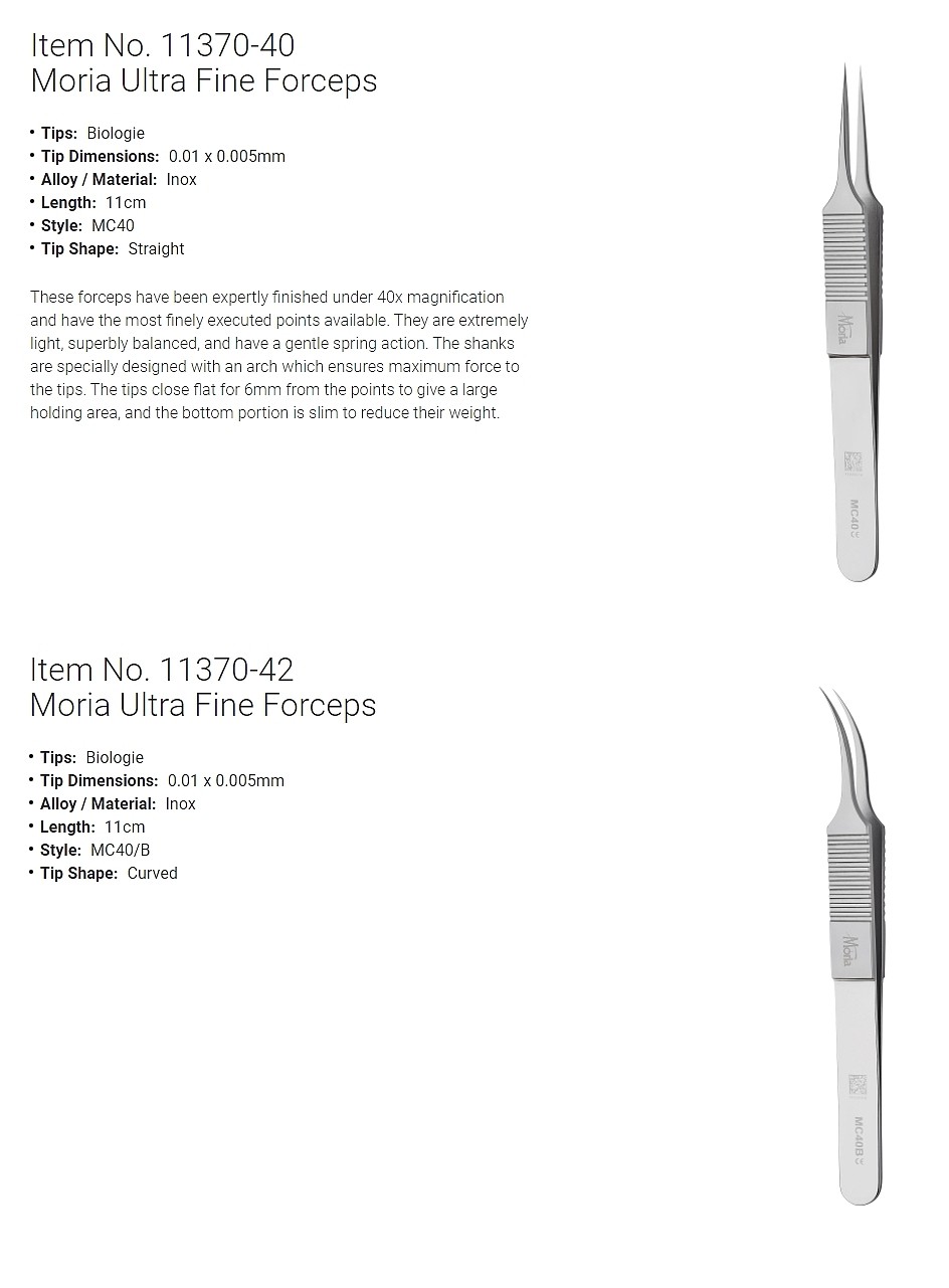 실험실용 포셉 (Moria MC40 Series Forceps)_상세페이지