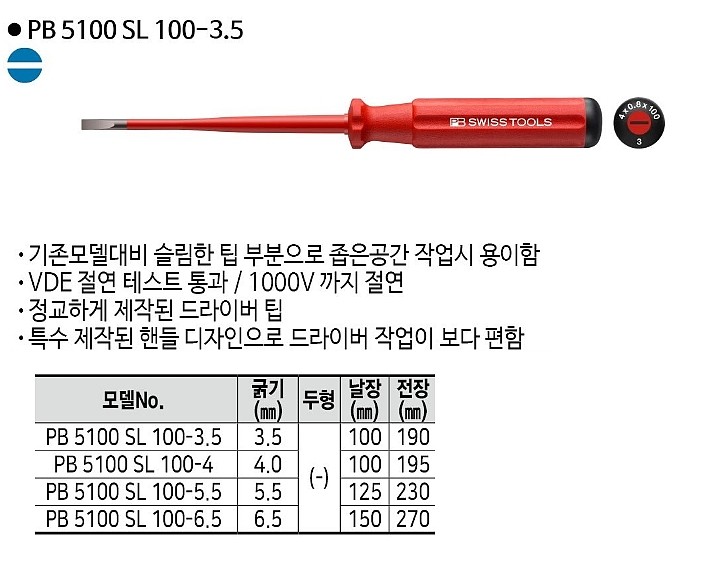 절연드라이버 (PB 5100 SL Series)_상세페이지