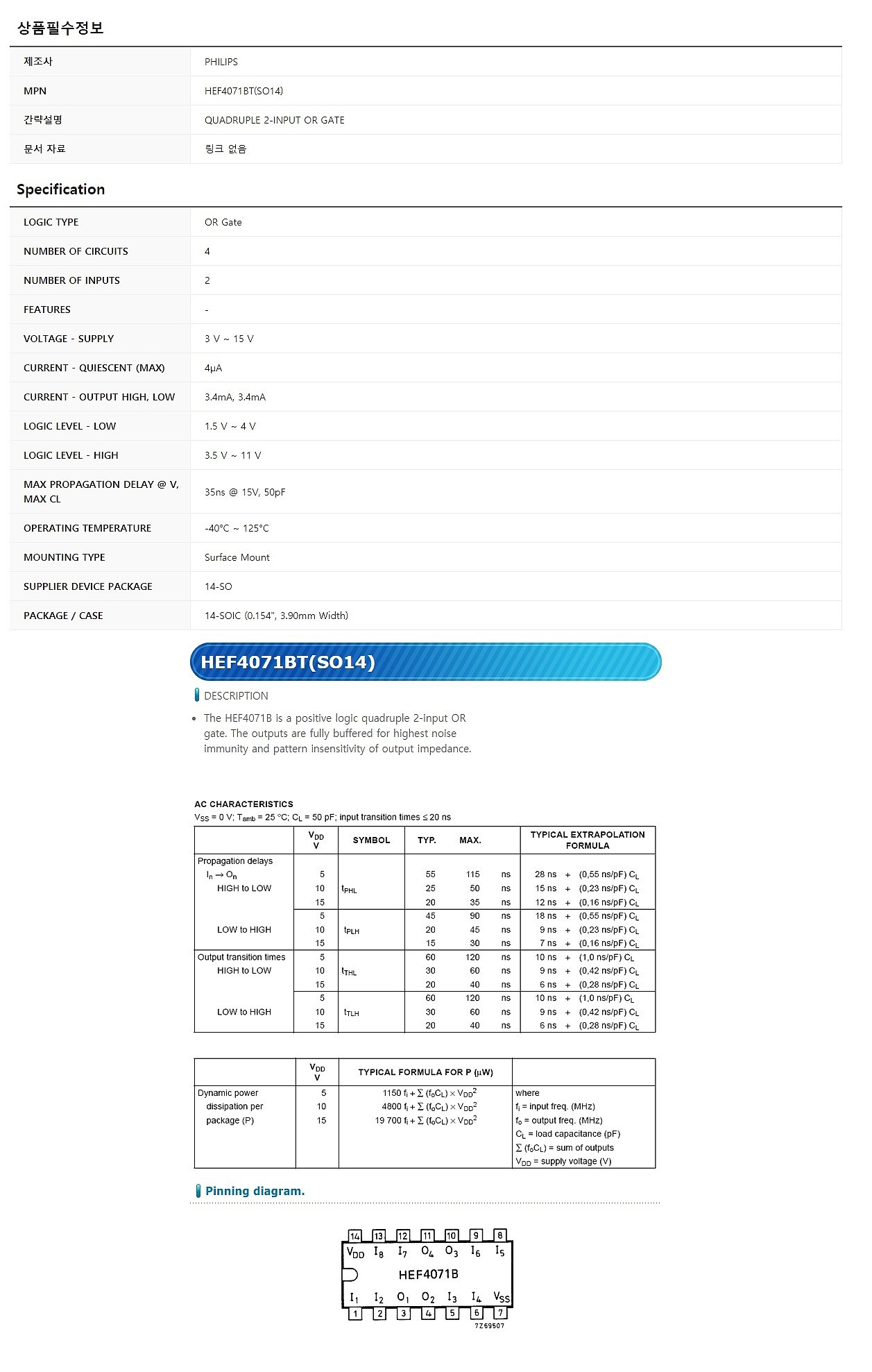HEF4071BT (SO14)_상세페이지