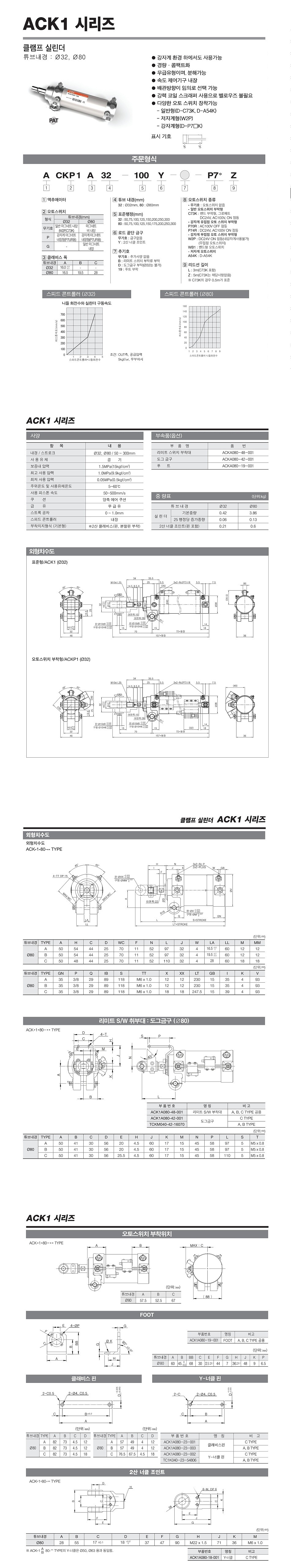경자계형 클램프 실린더 (ACKP1A32 Series)_상세페이지