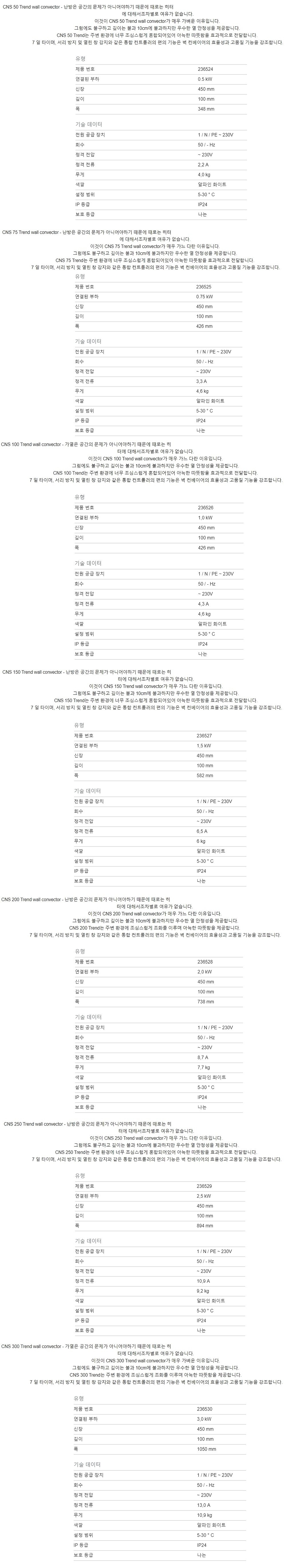 벽걸이형 컨백터히터 (CNS TREND)_상세페이지