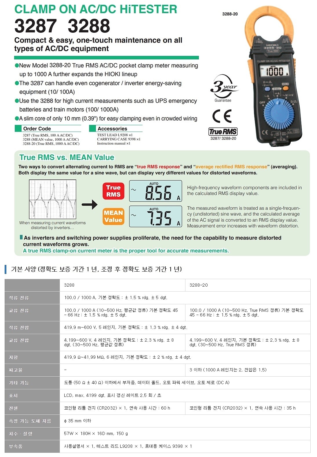 디지털 클램프 테스터 (3288)_상세페이지