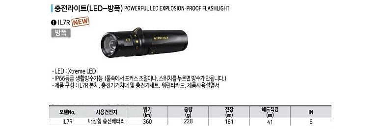 LED 방폭 라이트 (IL7R)_상세페이지