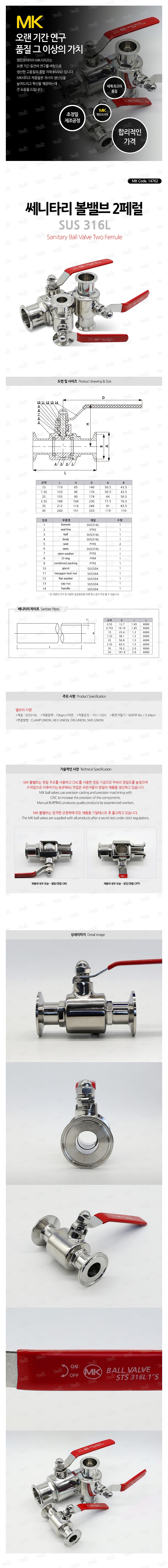 쎄니타리 볼밸브 (2페럴/SUS316L)_상세페이지