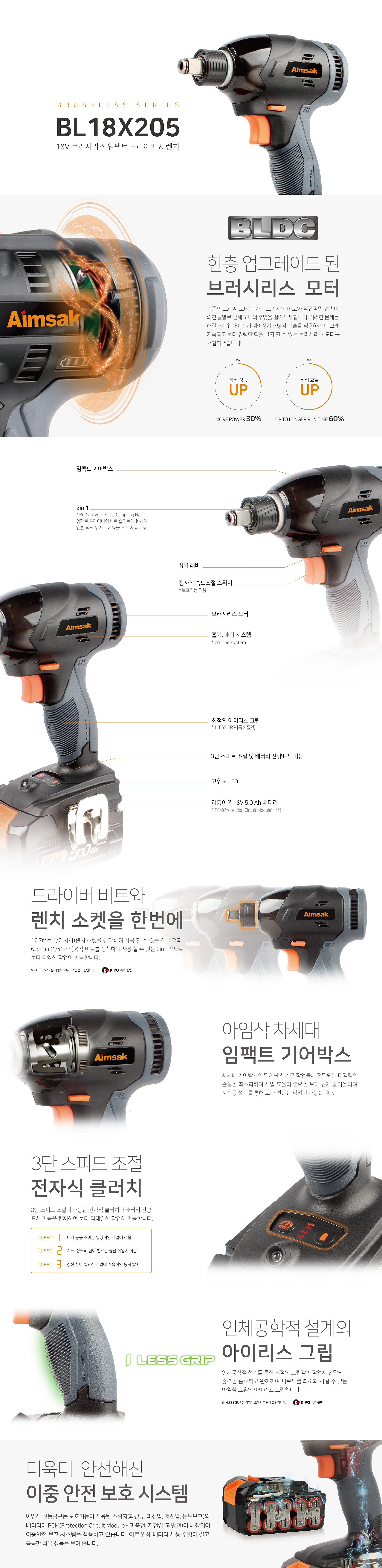 충전 임팩 드라이버 렌치 (BL18X205)_상세페이지