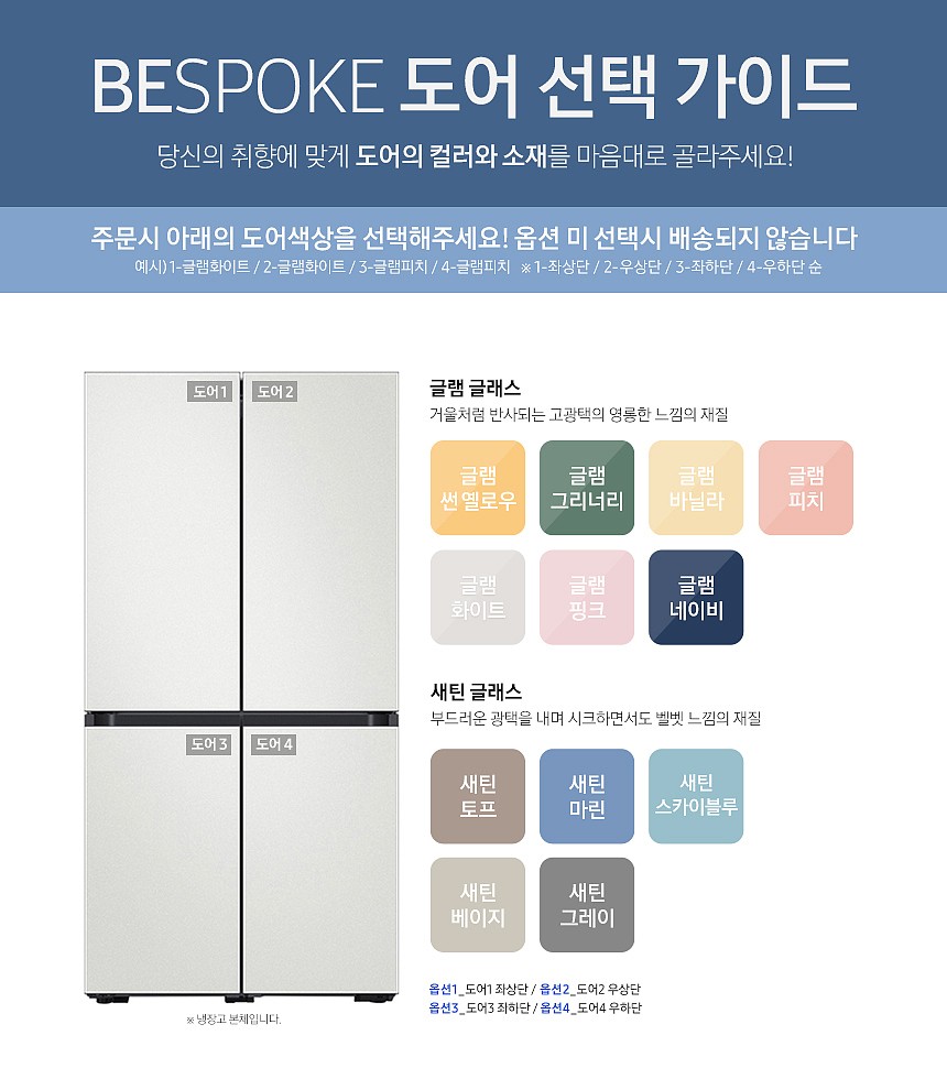 비스포크 4도어 냉장고 (RF85A92M1AP Series)_상세페이지