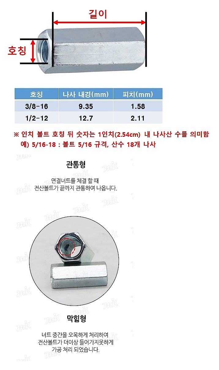 철 육각 인치 연결너트_상세페이지