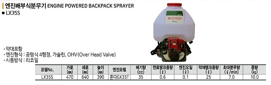 엔진 배부식 분무기 (LX35S)_상세페이지