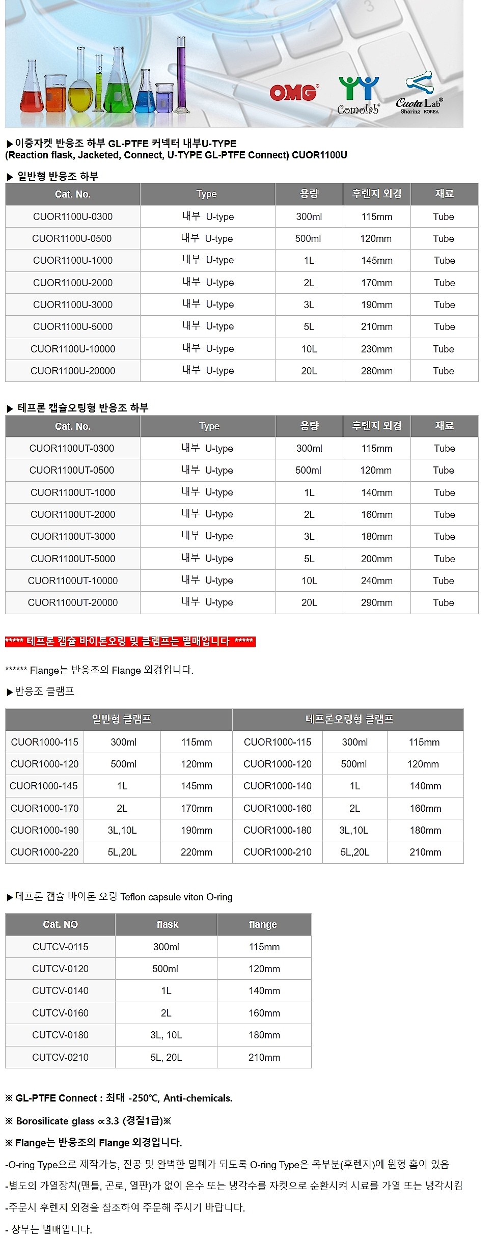 이중자켓 반응조 하부 GL-PTFE 커넥터 내부 U타입_상세페이지