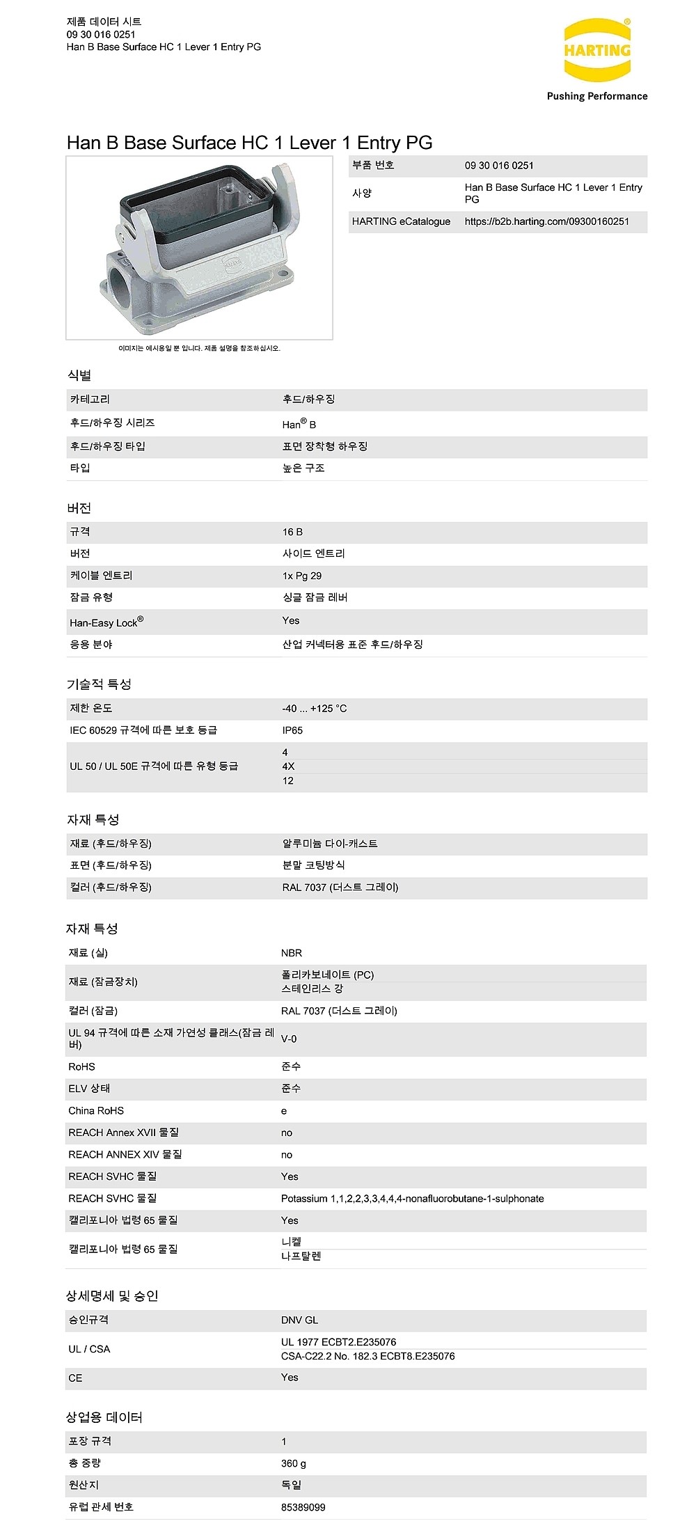 커넥터 하우징 (Han 16B)_상세페이지