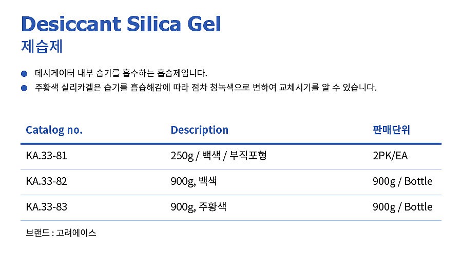 제습제 (Desiccant Silica Gel)_상세페이지
