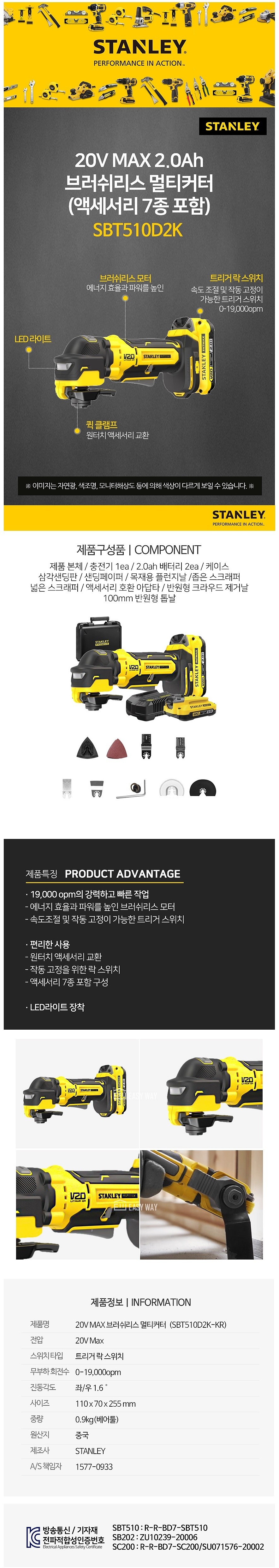충전 20V 멀티 커터 (SBT510D2K-KR)_상세페이지