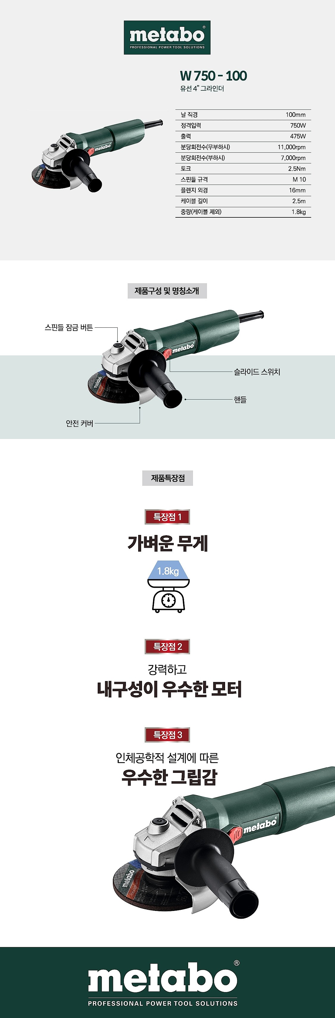 4인치 앵글 그라인더 (W750-100)_상세페이지