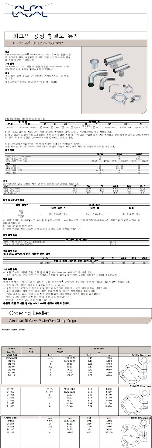 클램프 (제약용, STS 304)_상세페이지