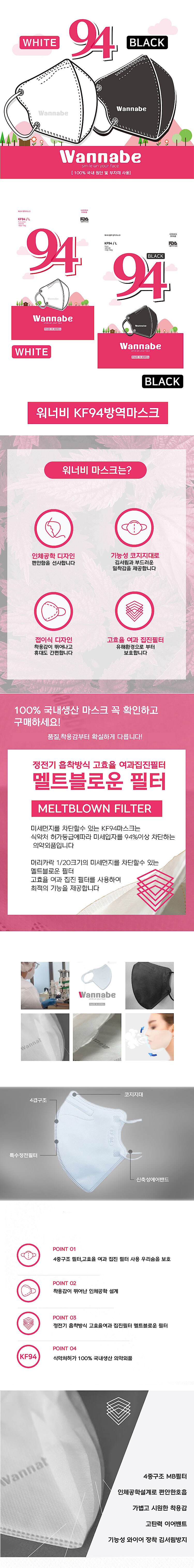 국내산 워너비마스크 KF94 (새부리형)_상세페이지