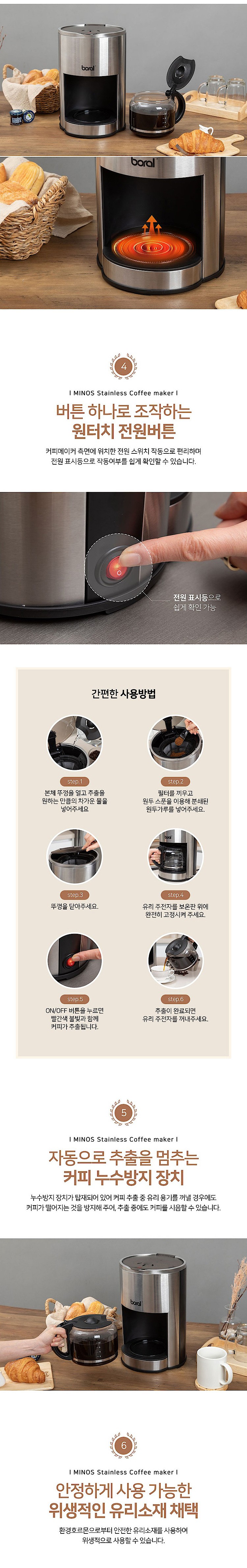 미노스 커피메이커 (HNZ-CM210BKF)_상세페이지