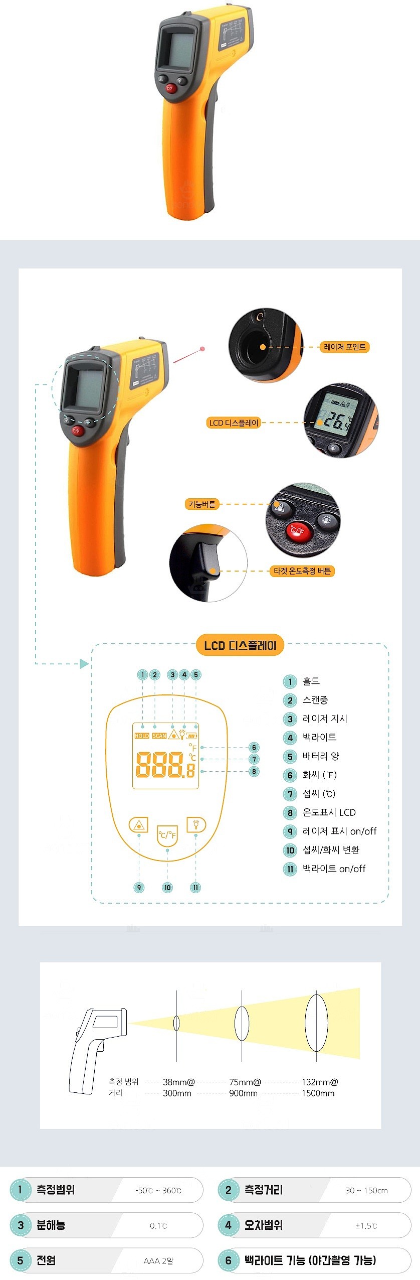적외선 온도계 (보급형)_상세페이지