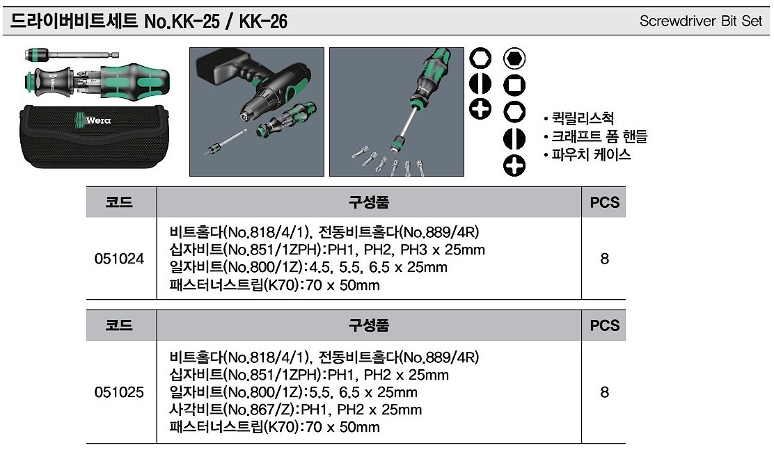 드라이버 비트세트 (KK-25/26,8pcs)_상세페이지
