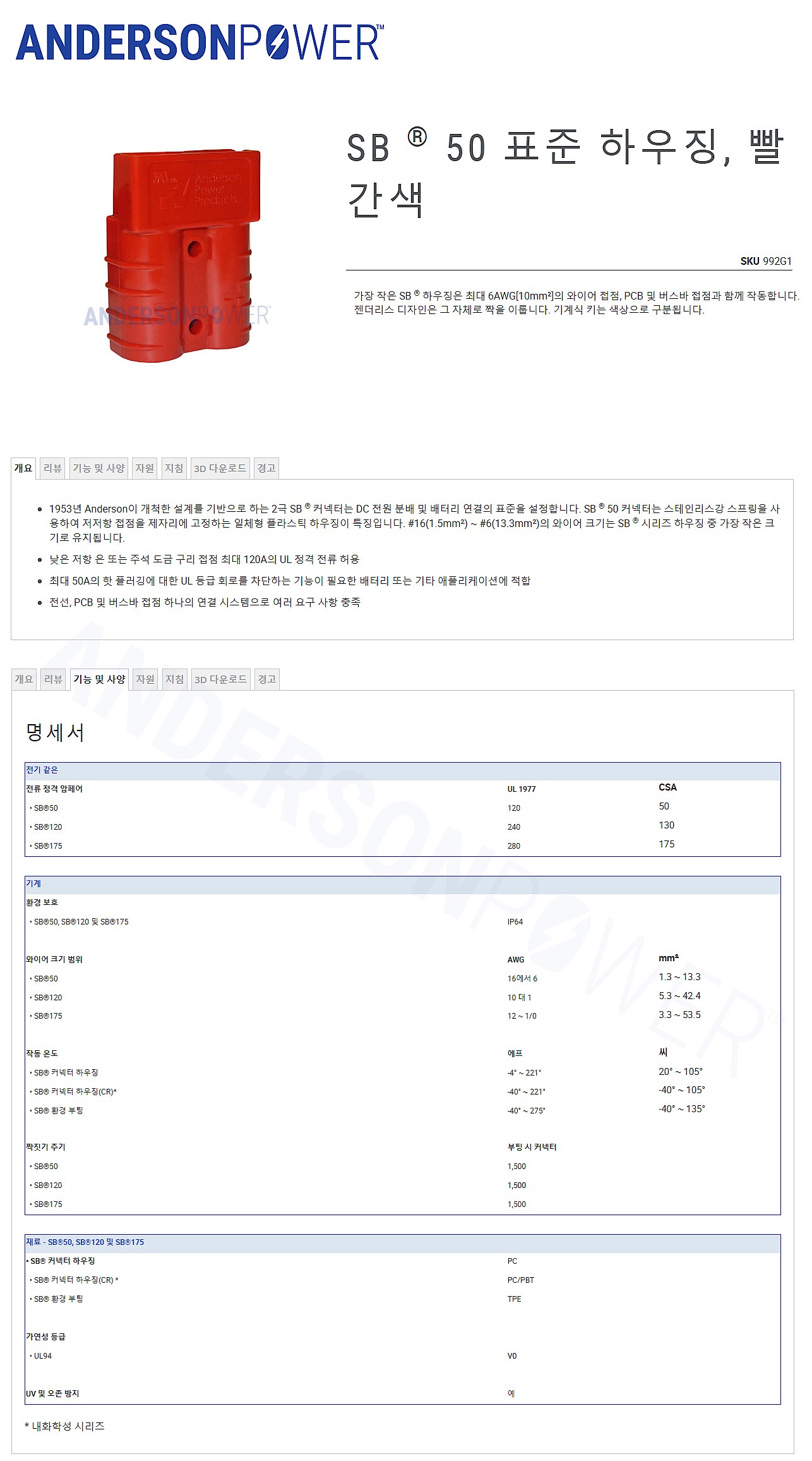 표준 커넥팅 하우징 (992G1)_상세페이지