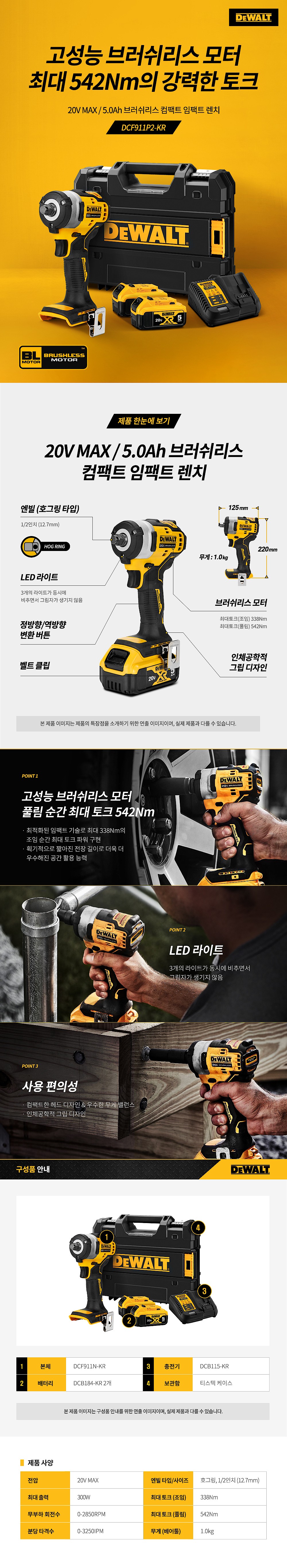 충전 임팩렌치 (DCF911P2T)_상세페이지