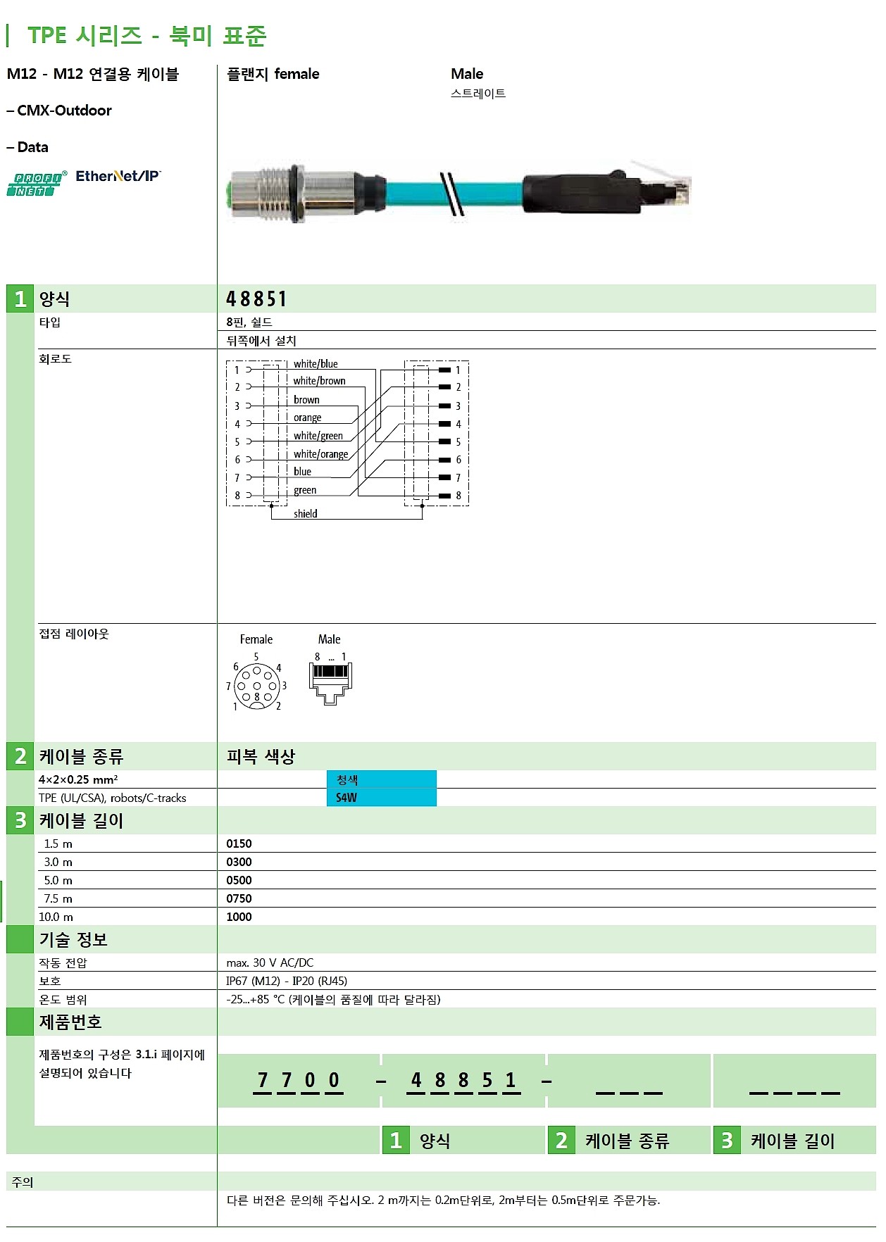 M12 fem.recept. A-cod. rear/RJ45 male 0° shielded_상세페이지