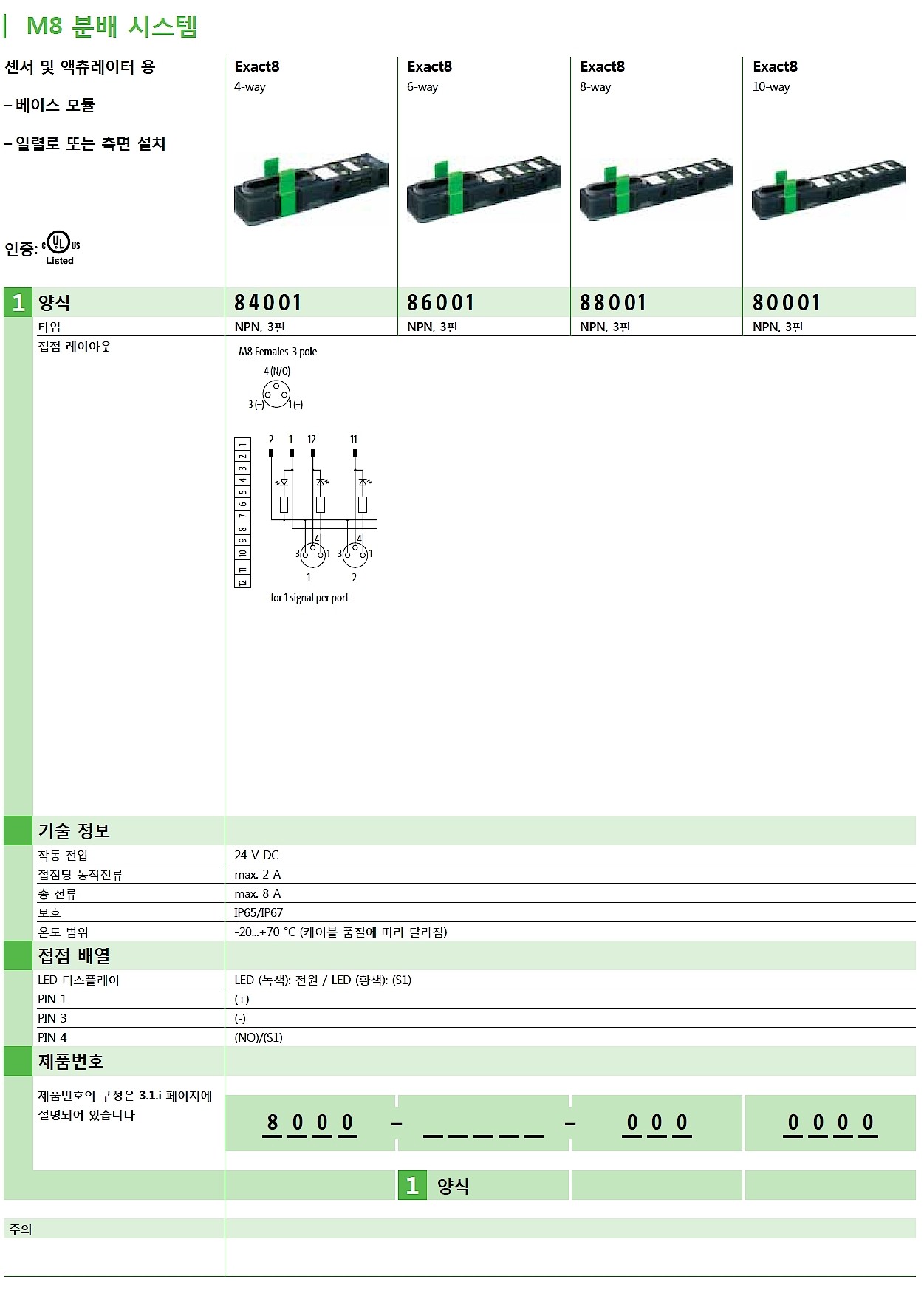 EXACT8, 10XM8, 3 POLE BASIC HOUSING_상세페이지