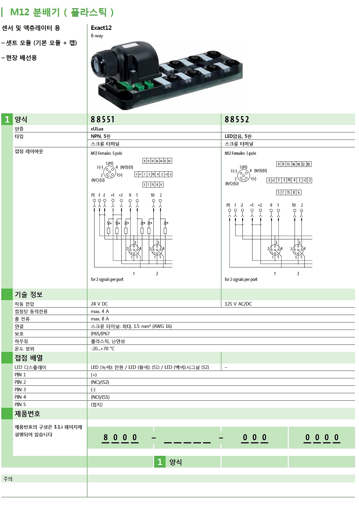 EXACT12, 8XM12, 5-POLE, CAP, PLUG. SCREW TERM._상세페이지